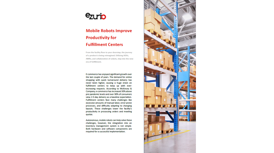 Mobile Robots Improve Productivity for Fulfillment Centers